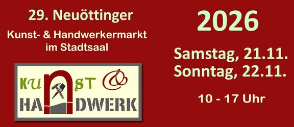29. Neuöttinger Kunst- und Handwerkermarkt