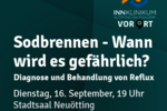 InnKlinikum vor Ort - Vortrag: Sodbrennen – wann wird es gefährlich?