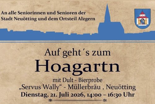 Auf gehts zum Hoagartn - mit Dult-Bierprobe