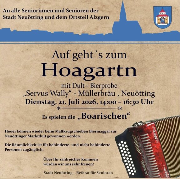 Auf gehts zum Hoagartn - mit Dult-Bierprobe Auf gehts zum Hoagartn - mit Dult-Bierprobe