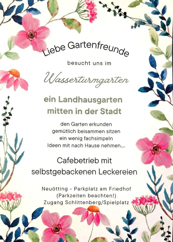 Wasserturmgarten - Café Wasserturmgarten - Café